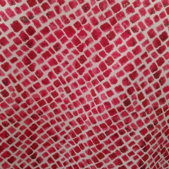 Loft Women's Size Small Pink Snake Print Blouse Batwing Sleeves - Picture 7 of 7